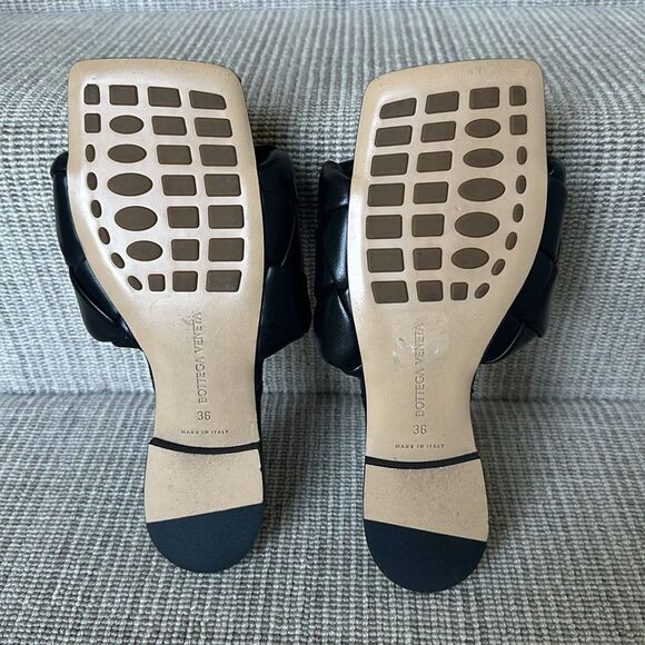 Bottega Veneta Lido Flat Quilted leather Sandal - black - 36 - Picture 6 of 6